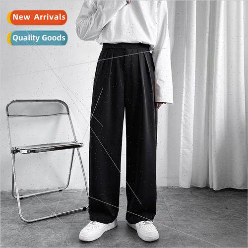 suit pants mens spring and fall Korean nd loose draped wide-
