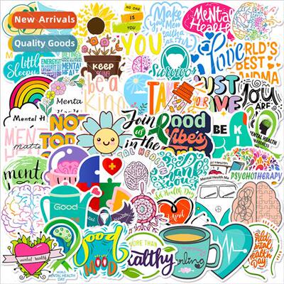 50 Mental Health Education Awareness Stickers New Mental Hea