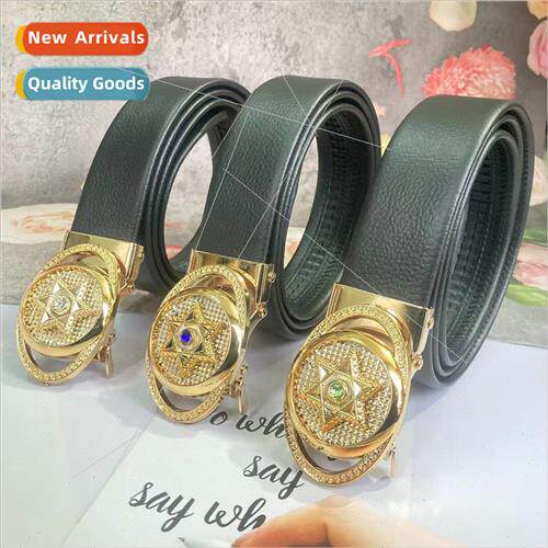 Summer outdoor mens pvc automatic buckle belt business pants