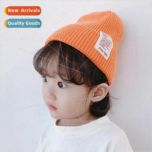 Baby wool cap melon hat knitting spring and autumn thin sect