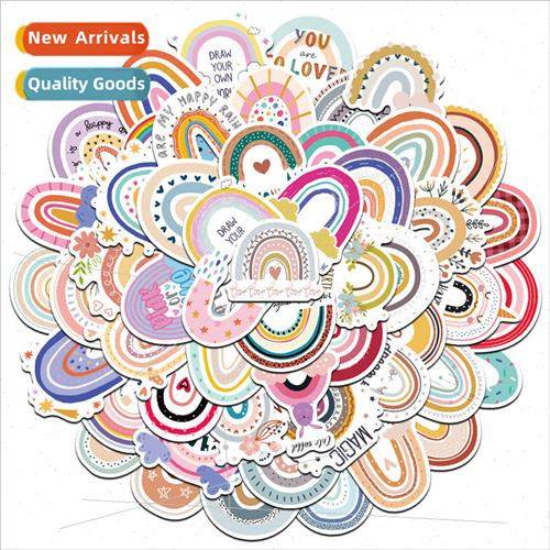 Mix rainbow bridge series stickers cartoon handbook daily di