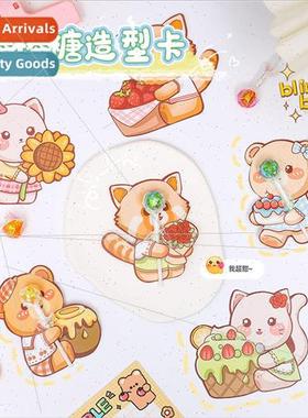 Cute lollipop modeling card candy decoration card high value