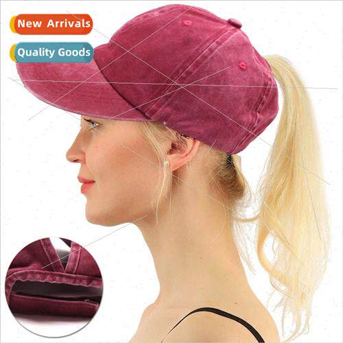 New ladies baseball cap spring and summer washed retro cowbo