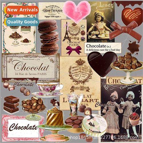 Chocolate Pie 27 handbook stickers literary vintage decorati