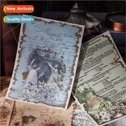 Old Book Affair Series Material Paper Vintage Burnt Letterhe