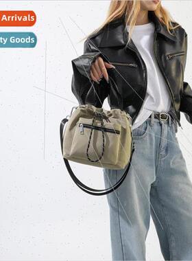 Drawstring Bucket Bag Female Winter New Korean Ladies ngle S