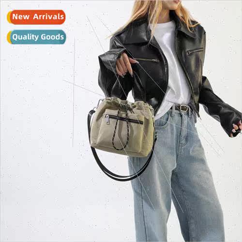 Drawstring Bucket Bag Female Winter New Korean Ladies ngle S
