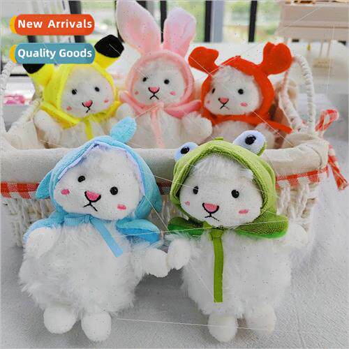 New cute little sheep plush creative doll book bag bag car p