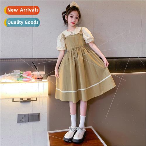 Girls dress summer dress middle and large childrens skirts g图片