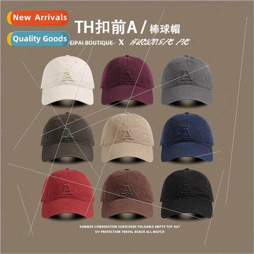Baseball cap female letters three-dimensional embroidery ant