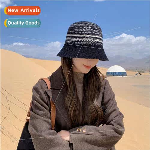 Basin cap female fall new Korean patterned basin cap female