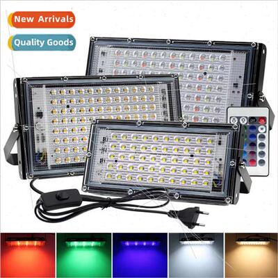 LED color flood light New outdoor RGB colorful flood light p