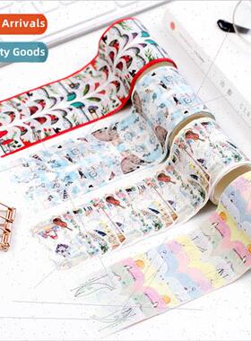 Japanese index sticker type tape mushroom cat label sticker