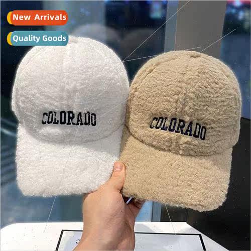 Hat female fall and winter plush warm big head circumference