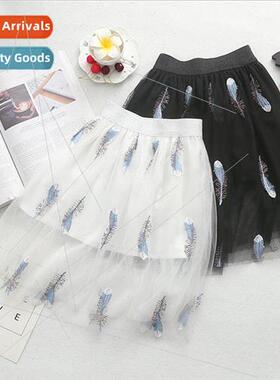 Girls mesh skirt 2020 summer princess bustle skirt tutu chif