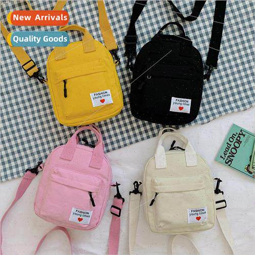 Canvas bag female fall new simple fashion single shoulder di