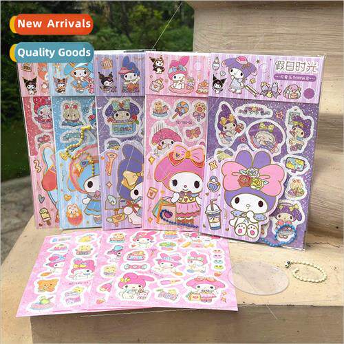 Creative goo card stickers Sanrio cute girl diy laser sticke