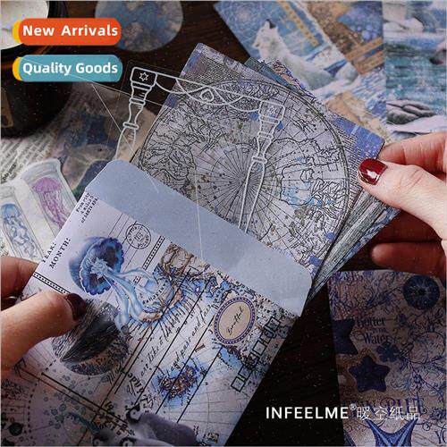 Material package long wind messenger series vintage butterfl