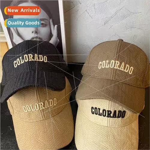 colorado letters clip cotton baseball cap children 2022 fall