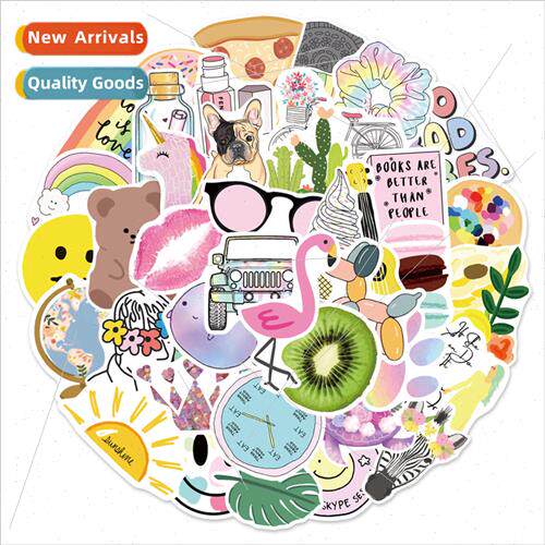 50 new small fresh graffiti stickers luggage tablet laptop c