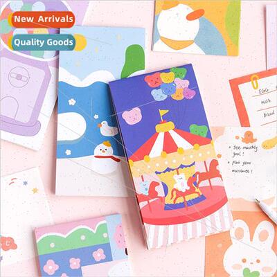 Cocoa town note book small fresh tearable handbook DIY colla