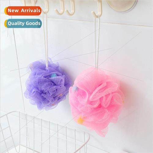 Womens Bath Foaming Net Large Sponge Bath Ball Colorful Back