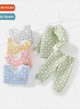 Baby warm suit pants spring and autumn men and women pajamas
