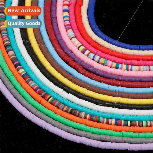 3/4/5/6mm soft ceramic flake beads bracelet spacer diy beadi