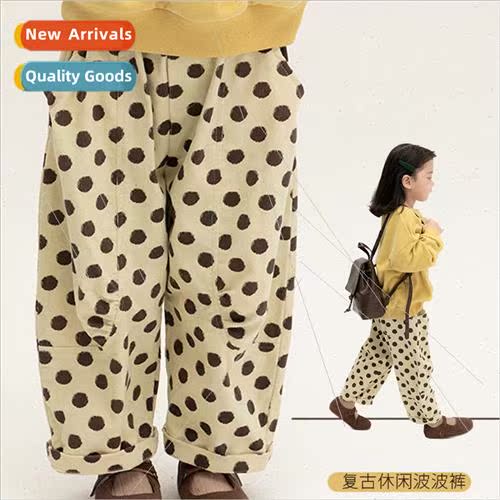 2023 fall childrens new childrens pants Korean  of the large