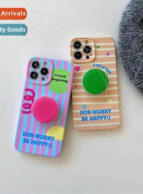 Korean wind ins color clashing stripes 适用 Apple 13ProMax s