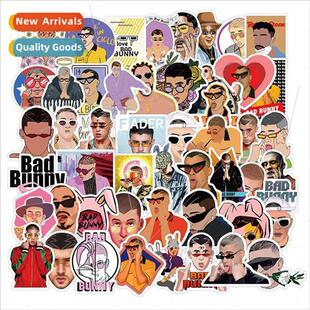 singer Rican Bad Bunny sticker graffiti Puerto