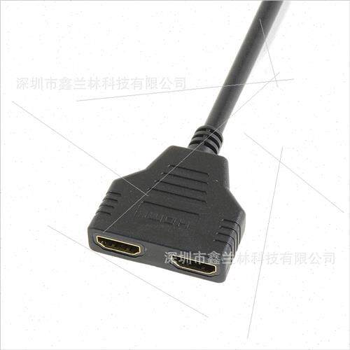 One Input Two Output Splitter 1080 HDMI One In Two Cable HD