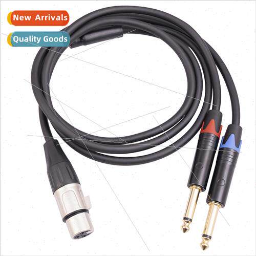 New hot buy  Zinc alloy shell XLR 3pin ca female to dual 6.3