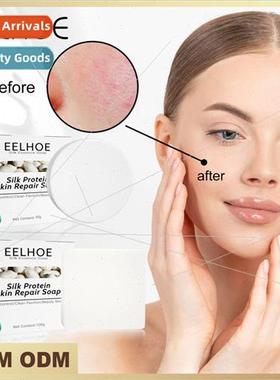 Goat Milk Protein Mite Soap Deep Cleansing Repair Skin Oil C