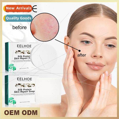 Goat Milk Protein Mite Soap Deep Cleansing Repair Skin Oil C