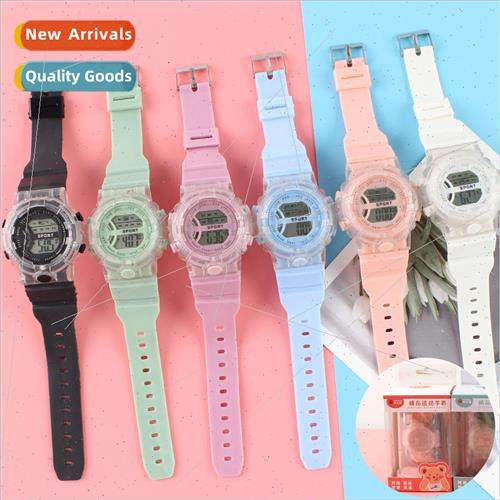 Watch students with electronic watch new multifunction trans