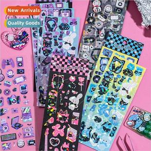 card stickers cartoon Gorgeous glass goo simple film signal