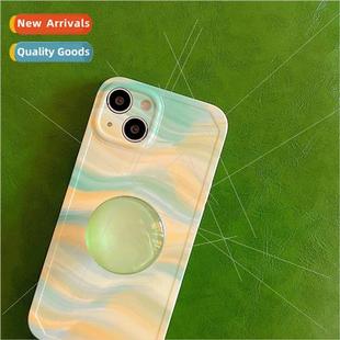 stand yellow iPhone 适用 ripple water green halo Simple