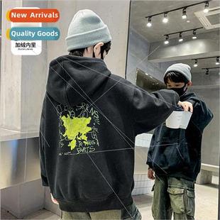 2023 the and Korean new sweater padded winter fall Boys