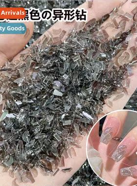 Transparent black small size flat bottom shaped diamond supe