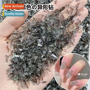 size flat bottom Transparent diamond small shaped supe black