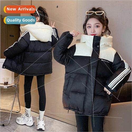 Girls hit the color down jacket winter 2023 new big children