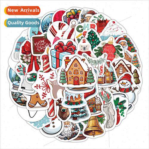 50 new Christmas stickers window computer cell phone decorat