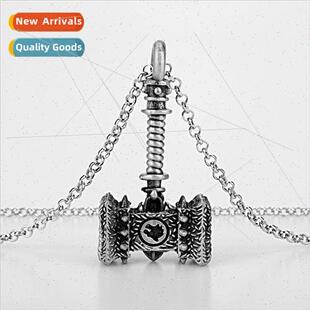 New Destruction Thors Hammer Necklace Men Hipster Pendant Tr