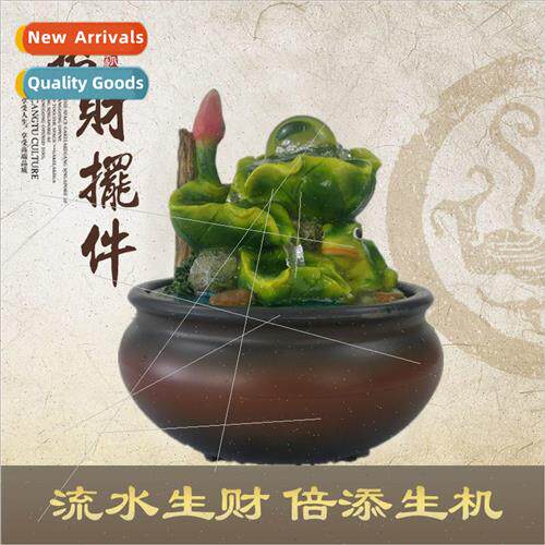 Resin crafts desktop office running water small ornaments Ch