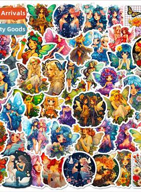 50 Butterfly Fairy Stickers Childrens Magical Pixie Decorati