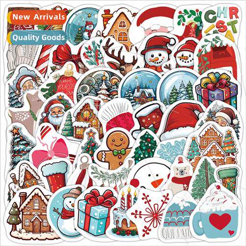 50 new Christmas graffiti stickers kitchen window wall decor