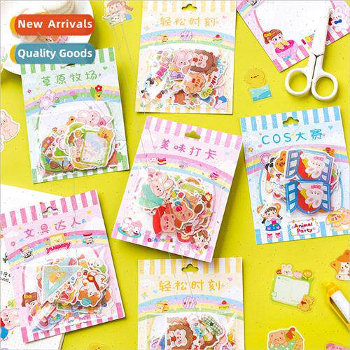 Calcium Milk Series Sticker Pack Cartoon Cute DIY Materials