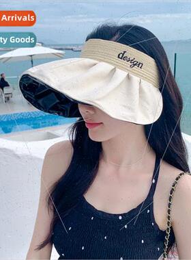 2023 Korea hat female fashion embroidery letters vinyl sunsc