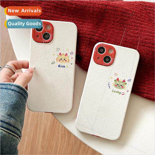Cute cartoon fireworks faucet English iPhone 13 couple 14Pro